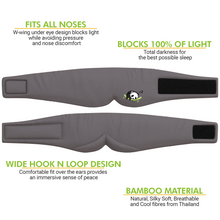 Load image into Gallery viewer, Sleepy Panda Sleep Mask - Luxuriously Soft & Light Breathable Bamboo Fabric - 100% Blackout - Guaranteed Deepest-Possible Rest