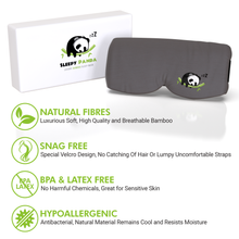 Load image into Gallery viewer, Sleepy Panda Sleep Mask - Luxuriously Soft & Light Breathable Bamboo Fabric - 100% Blackout - Guaranteed Deepest-Possible Rest