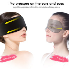 Load image into Gallery viewer, Sleep Monkey Luxury Sleep Mask - Award-Winning Sleeping Mask for Best Night Sleep - Ultra Soft Premium Craftsmanship- 100% Blackout Eye Mask-Sleep Monkey