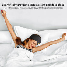 Load image into Gallery viewer, Sleep Monkey Luxury Sleep Mask - Award-Winning Sleeping Mask for Best Night Sleep - Ultra Soft Premium Craftsmanship- 100% Blackout Eye Mask-Sleep Monkey