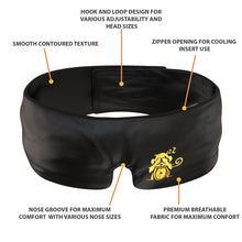 Load image into Gallery viewer, Sleep Monkey Luxury Silk Sleep Mask with Cooling Gel Inserts and Ear Plugs Kit - Award-Winning Sleeping Mask for Best Night Sleep-Sleep Monkey
