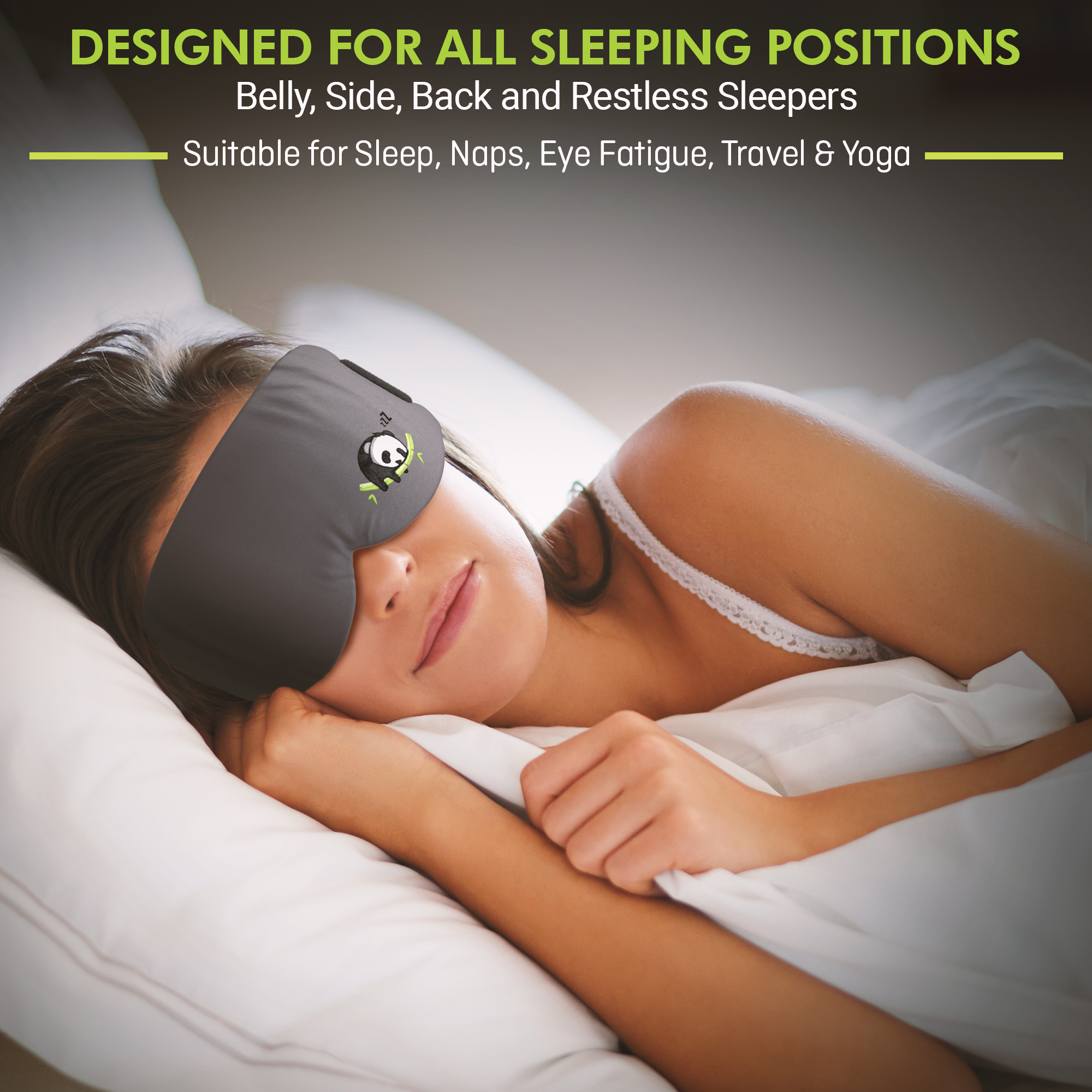 Sleepy Panda Sleep Mask - Luxuriously Soft & Breathable Bamboo Fabric –  Sleep Monkey