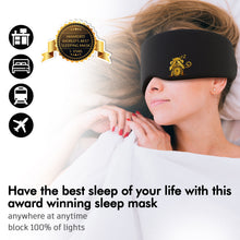Load image into Gallery viewer, Sleep Monkey Luxury Sleep Mask - Award-Winning Sleeping Mask for Best Night Sleep - Ultra Soft Premium Craftsmanship- 100% Blackout Eye Mask-Sleep Monkey
