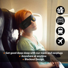 Load image into Gallery viewer, Sleep Monkey Luxury Silk Sleep Mask with Cooling Gel Inserts and Ear Plugs Kit - Award-Winning Sleeping Mask for Best Night Sleep-Sleep Monkey
